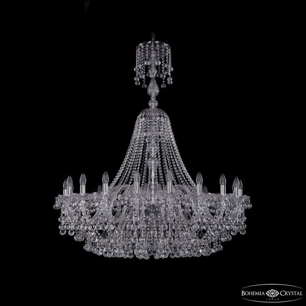 Подвесная люстра Bohemia Ivele Crystal 1409 никель арт. 1409/20/400/XL-133 Ni