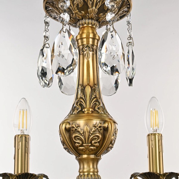Подвесная люстра Bohemia Ivele Crystal AL7901 золото арт. AL79101/6/175 B FP