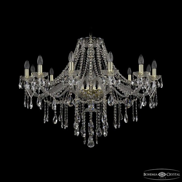 Подвесная люстра Bohemia Ivele Crystal 1415 золото арт. 1415/12/360 G