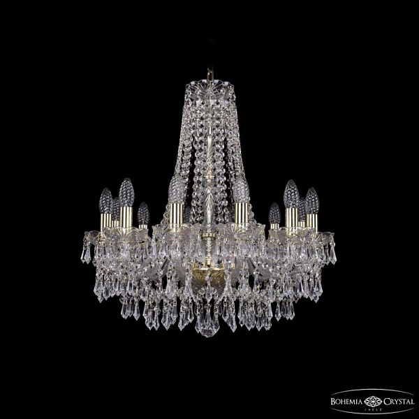 Подвесная люстра Bohemia Ivele Crystal 1403 золото арт. 1403/12/195/h-60 G