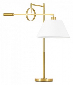Настольная лампа декоративная LUMINA DECO 1124 латунь арт. LDT 1124 MD+WT