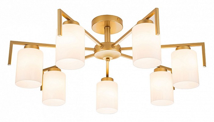 Люстра на штанге Escada Style желтый арт. 1142/7P Gold
