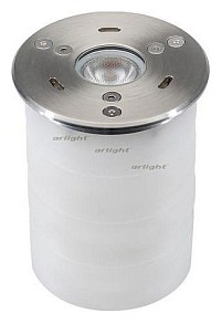 Грунтовый светильник Arlight KT-AQUA-R85-7W White6000 (SL, 25 deg, 12V) металл арт. 027868