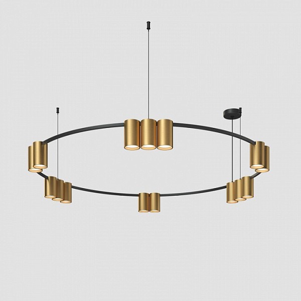Подвесная люстра Denkirs Orbit золото арт. DK4067-BK+SG