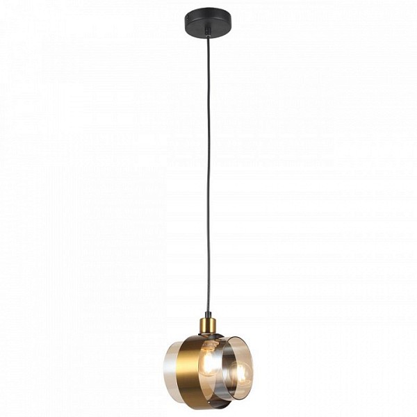 Подвесной светильник Imex MD.51891 черный арт. MD.51891-1-P-BK+GBR