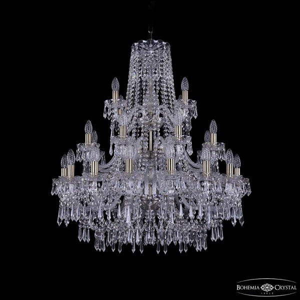 Подвесная люстра Bohemia Ivele Crystal 1403 золото арт. 1403/16+8+4/300/3d Pa