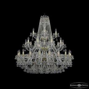 Подвесная люстра Bohemia Ivele Crystal 1409 золото арт. 1409/20+10+5/400/3d G