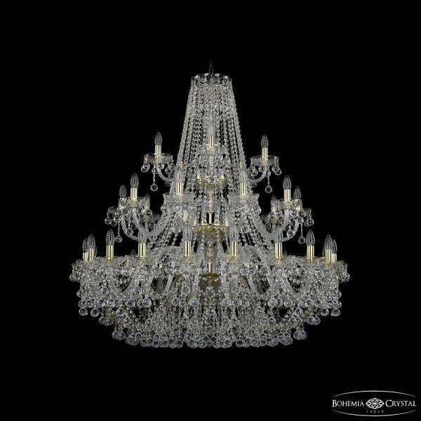 Подвесная люстра Bohemia Ivele Crystal 1409 золото арт. 1409/20+10+5/400/3d G
