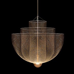 Подвесной светильник O-LUCE Meshmatics латунь арт. 18971041