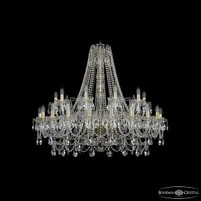 Подвесная люстра Bohemia Ivele Crystal 1411 золото арт. 1411/20+10/400 G