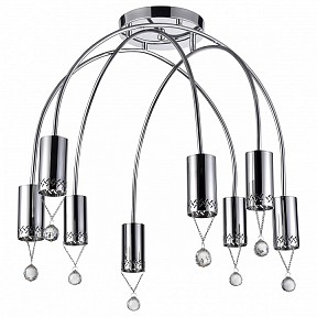 Потолочная люстра Vele Luce Pioggia серый арт. VL4283L08