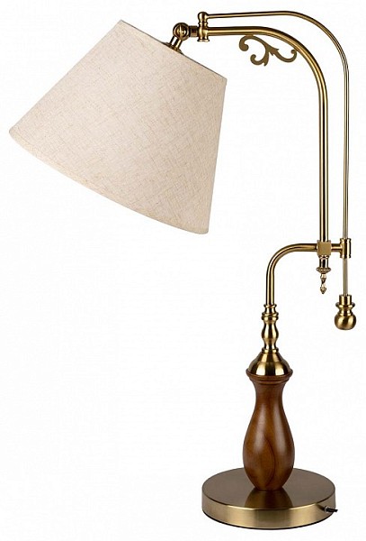 Настольная лампа декоративная Loft it Elaine бронза арт. 10569T Dark wood
