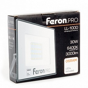 Прожектор Feron LL-1000 черный арт. 41539