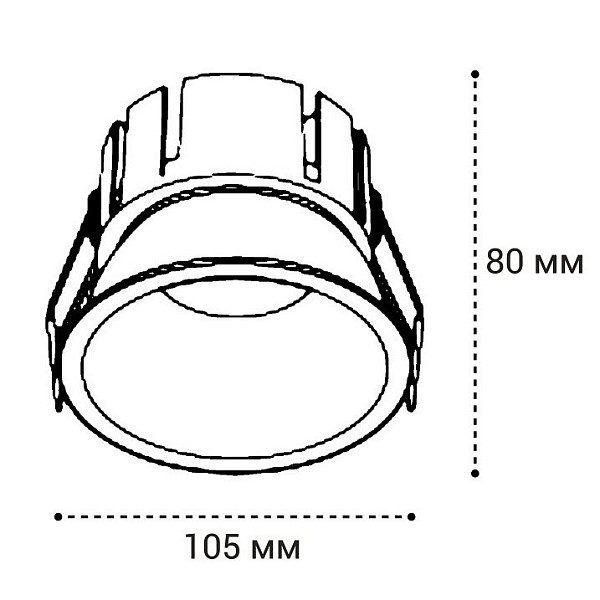 Встраиваемый светильник Italline IT06-6032 белый арт. IT06-6032 white 4000K