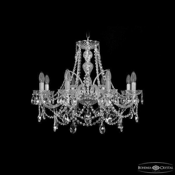 Подвесная люстра Bohemia Ivele Crystal 1411 никель арт. 1411/8/240 Ni