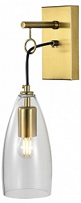 Бра Indigo Goccia черный арт. 11064/1W Clear