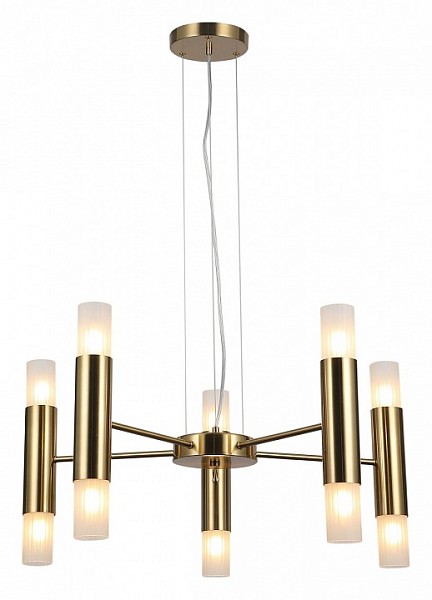 Подвесная люстра ILLUMICO BRASS золото арт. IL0314-10P-79 BRASS