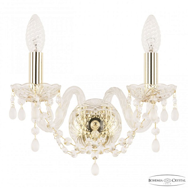 Бра Bohemia Ivele Crystal 112 золото арт. 112B/2/141 G V0300