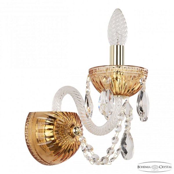 Бра Bohemia Ivele Crystal 5402 золото арт. 5402B/1/141 G Amber/M-1G