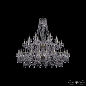Подвесная люстра Bohemia Ivele Crystal 1411 золото арт. 1411/24+12+6/530/2d G