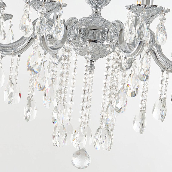 Подвесная люстра Bohemia Ivele Crystal AL7801 никель арт. AL78101/8/210 B NW