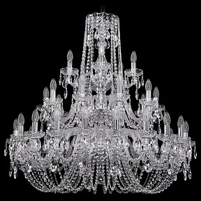 Подвесная люстра Bohemia Ivele Crystal 1402 металл арт. 1402/20+10+5/360/3d/Ni