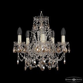 Подвесная люстра Bohemia Ivele Crystal 1411 золото арт. 1411/5/141 G K721