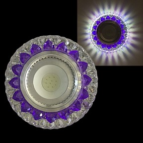 Встраиваемый светильник Reluce  фиолетовый арт. 42205-9.0-001PL MR16+LED3W CL/PP+MIX