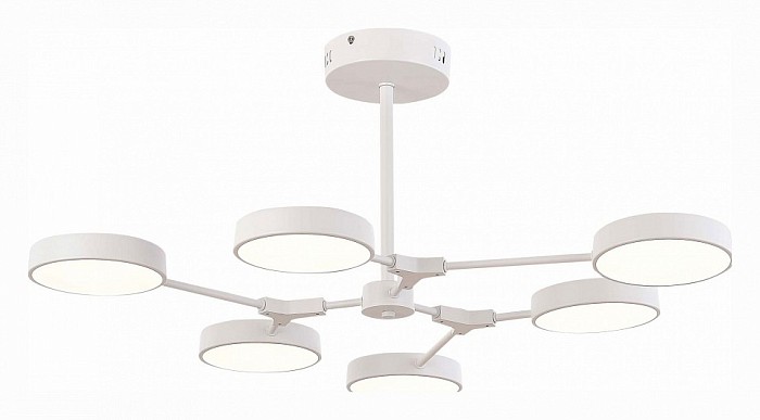Люстра на штанге EVOLUCE Monta белый арт. SLE6003-502-06