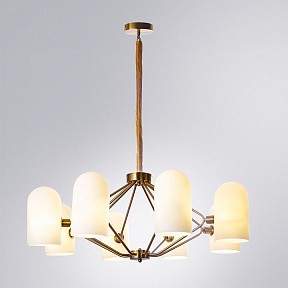Подвесная люстра Arte Lamp Cassel медь арт. A5454LM-8PB
