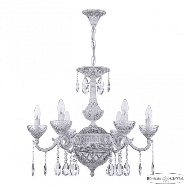 Подвесная люстра Bohemia Ivele Crystal AL7801 белый арт. AL78101P/6/175 A WMN P Clear/M-1F