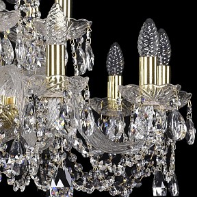 Подвесная люстра Bohemia Ivele Crystal 1402 золото арт. 1402/10+5/240/G