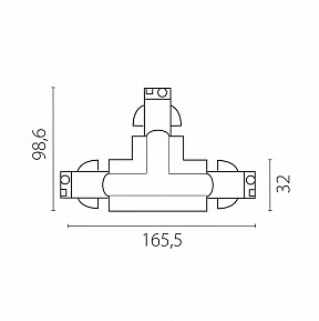 Соединитель для треков Lightstar Quattro белый арт. 504136-FRPSR
