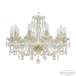 Подвесная люстра Bohemia Ivele Crystal 105 золото арт. 105/10/195 G