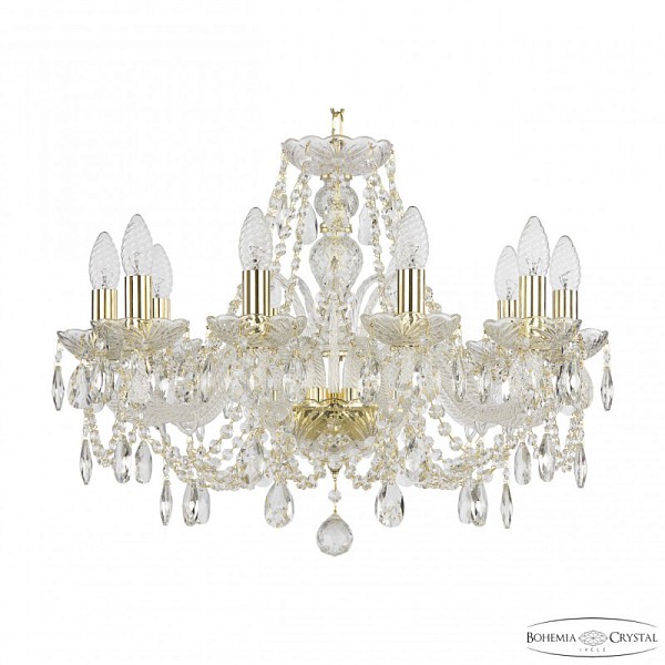 Подвесная люстра Bohemia Ivele Crystal 105 золото арт. 105/10/195 G