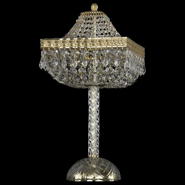 Настольная лампа декоративная Bohemia Ivele Crystal 1901 золото арт. 19012L4/H/25IV G