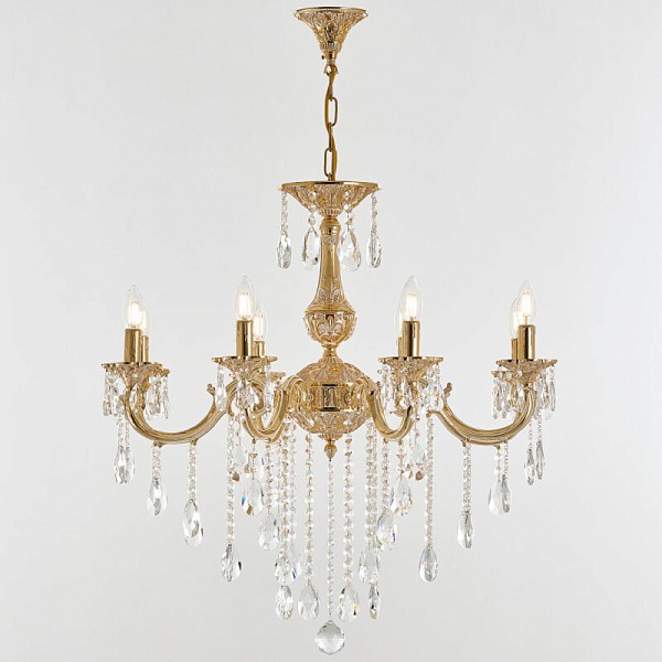 Подвесная люстра Bohemia Ivele Crystal AL7801 золото арт. AL78101/8/250 B GW