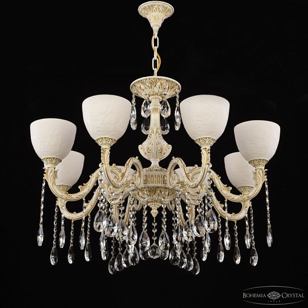 Подвесная люстра Bohemia Ivele Crystal AL7901 белый арт. AL79101/8/250 A WMG P1 U Pair