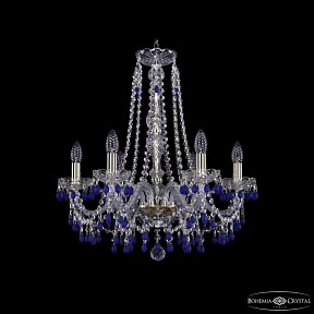 Подвесная люстра Bohemia Ivele Crystal 1410 золото арт. 1410/6/195/h-60 G V3001