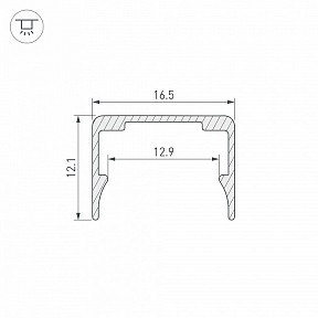 Профиль Arlight WPH-FLEX металл арт. 062506