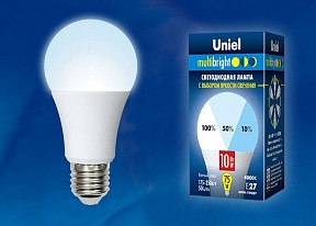 Лампа светодиодная Uniel A60  арт. LED-A60-10W/NW/E27/FR/MB PLM11WH картон