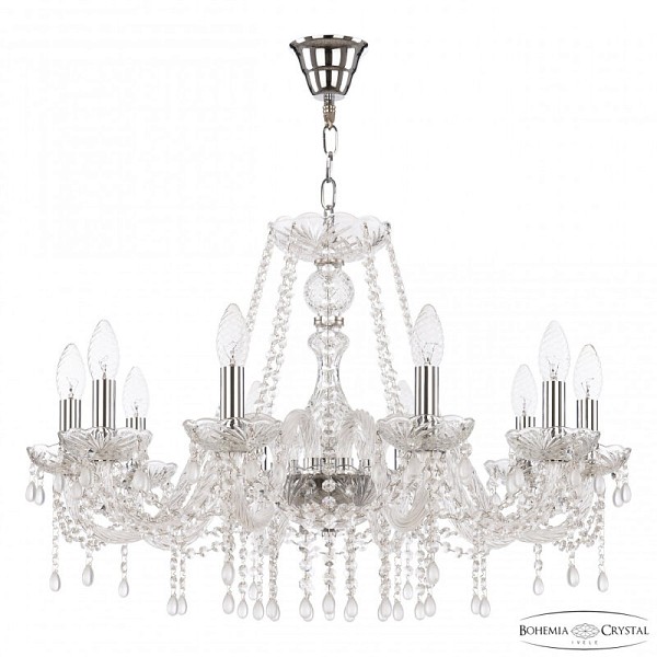 Подвесная люстра Bohemia Ivele Crystal 112 золото арт. 112/10/240 Ni V0300