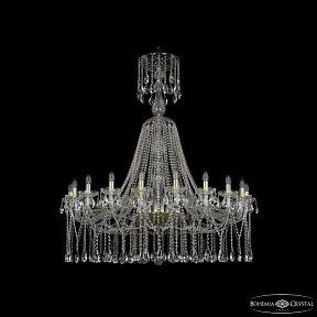 Подвесная люстра Bohemia Ivele Crystal 1413 золото арт. 1413/20/460/XL-147 G