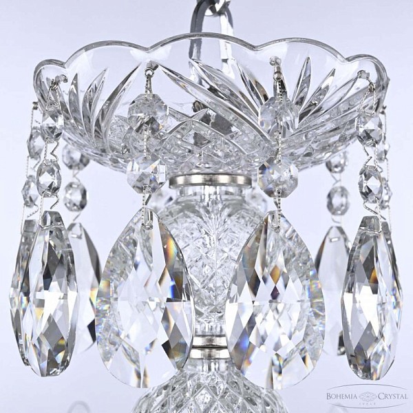 Подвесная люстра Bohemia Ivele Crystal 118 никель арт. 118/10/240 Ni