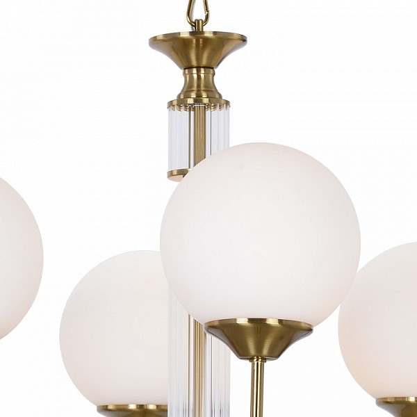 Подвесная люстра ILLUMICO IL5196 золото арт. IL5196-8PLS-24 HIGHBALL