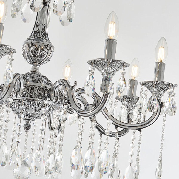 Подвесная люстра Bohemia Ivele Crystal AL7801 никель арт. AL78101/8/250 A NB