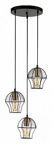 Подвесной светильник Indigo Pallo черный арт. 10011/3P Black