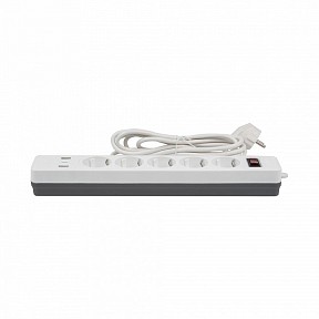 Сетевой фильтр Uniel S-GSR5-3 U2C1 WHITE/GREY  арт. UL-00012109