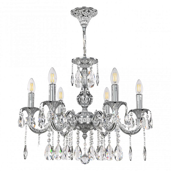 Подвесная люстра Bohemia Ivele Crystal AL7901 никель арт. AL79101/6/175 A NW