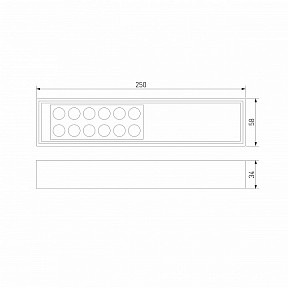 Накладной светильник Elektrostandard Tend черный арт. a068850